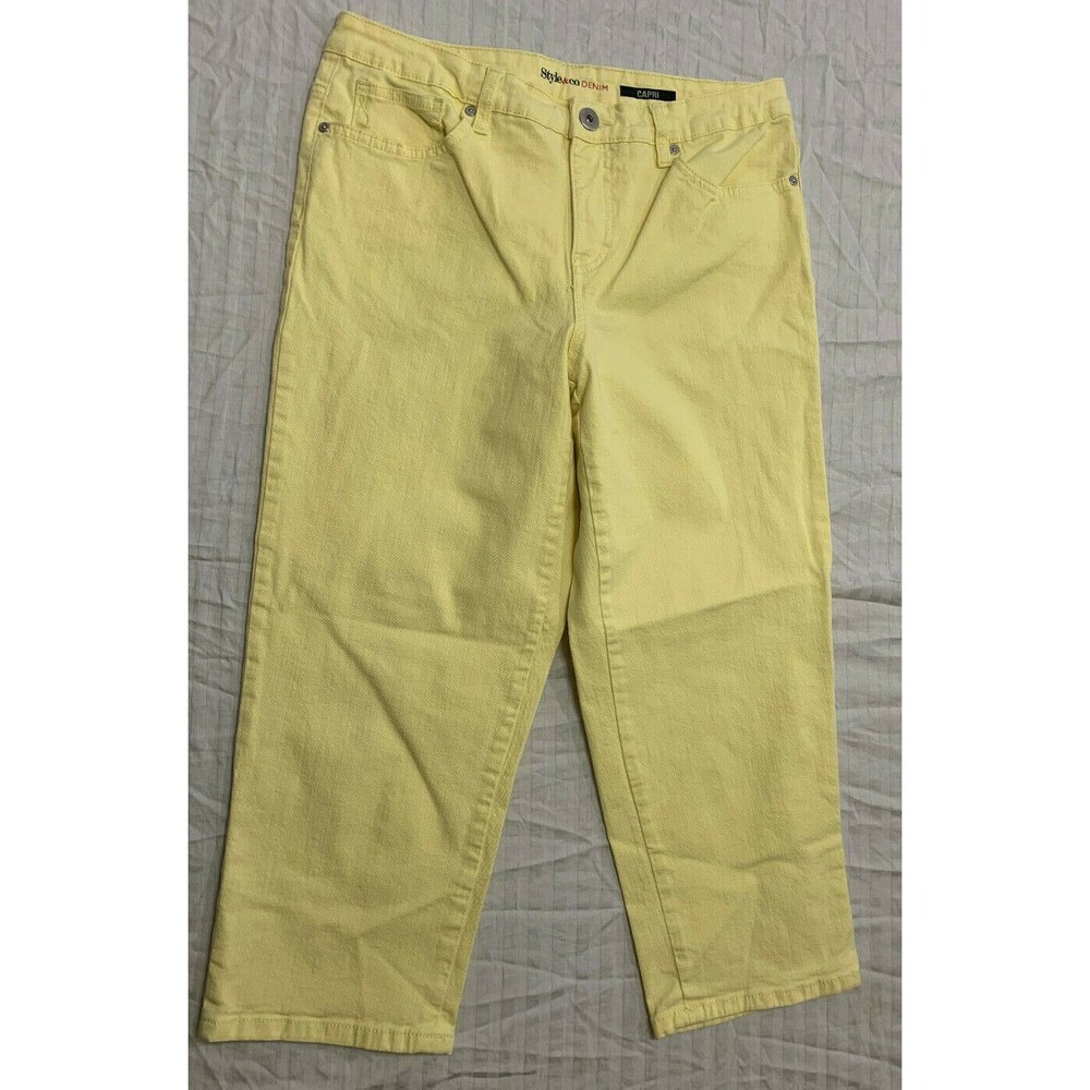 STYLE CO WOMENS JEANS CAPRIS PANTS SIZE 8